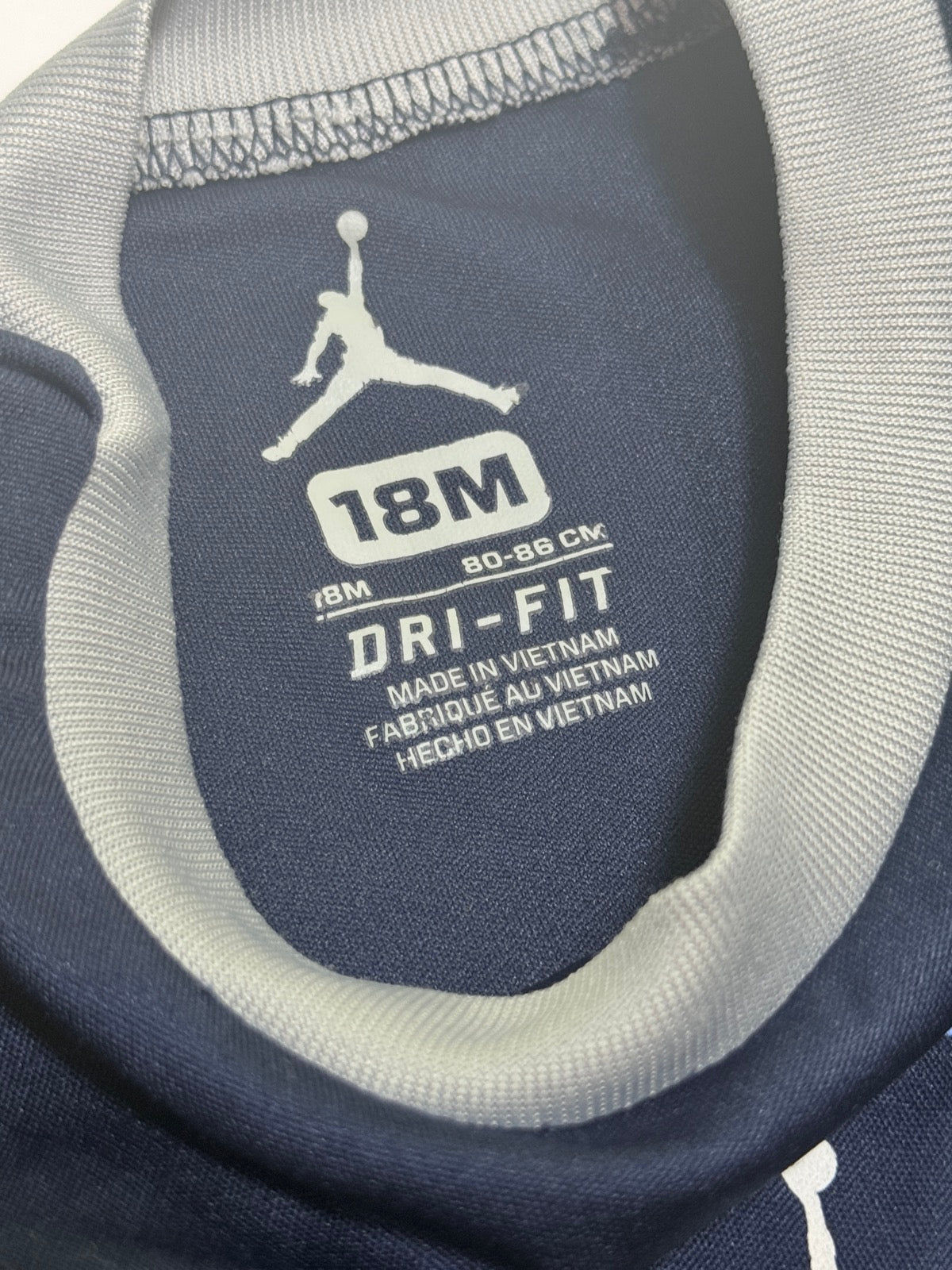 Jordan Navy Dri-Fit Graphic T-Shirt 18M