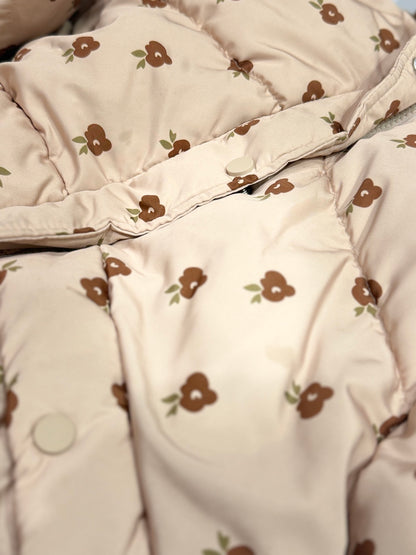 Zara Floral Puffer Jacket Size 4-5Y