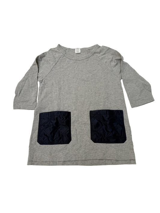 Crewcuts Gray Quilted Pocket Tunic Dress Size 10