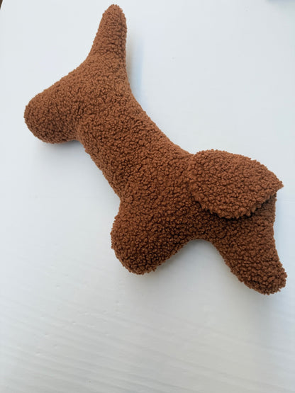 Boucle Dachshund Dog Plush Pillow Toy