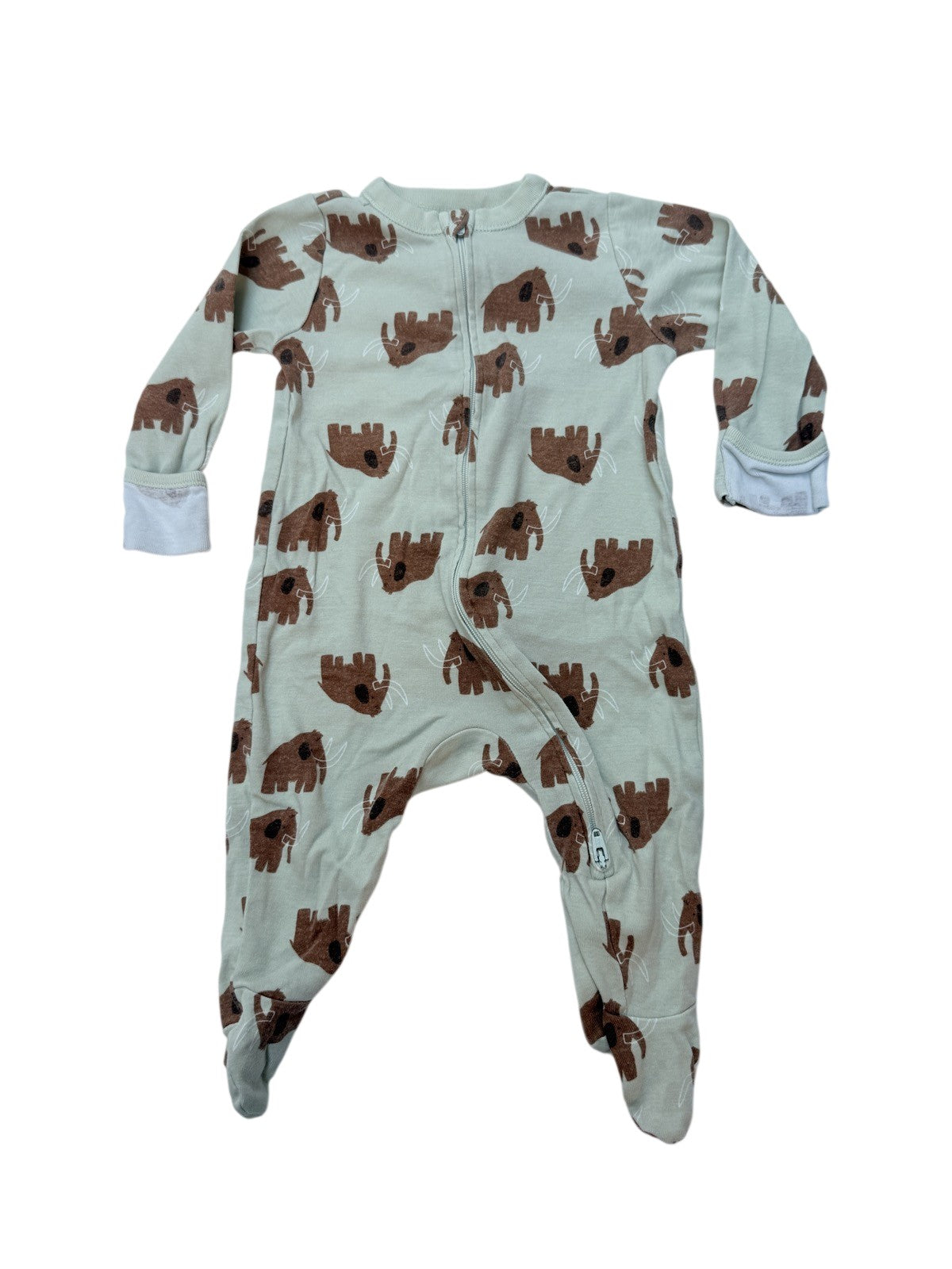 Old Navy Mammoth Print Footed Sleeper 3-6M