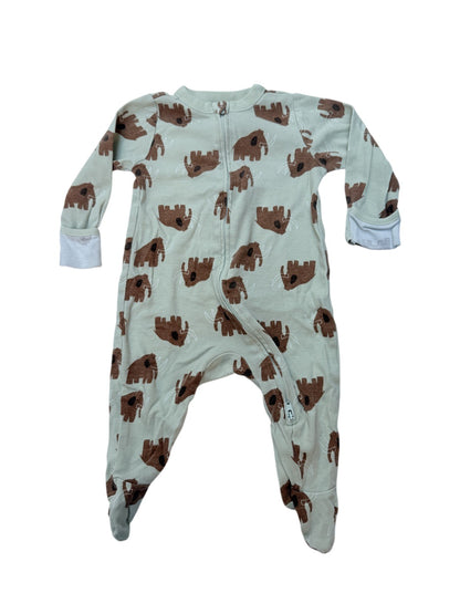 Old Navy Mammoth Print Footed Sleeper 3-6M