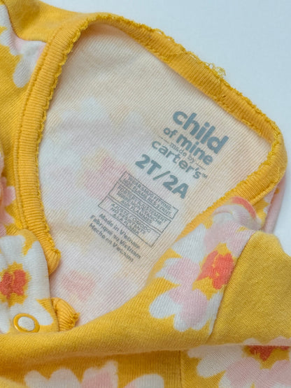 Child of Mine Carter's Daisy Footed Sleeper 2T/2A
