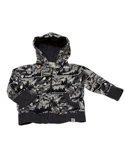Baby Gap DC Batman Comic Zip Hoodie 12-18m