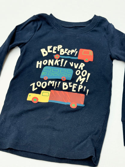 Old Navy Truck Print Pajama Set 3T