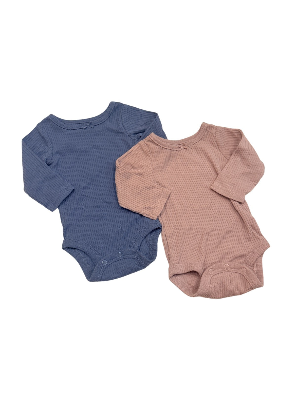 Carter's Ribbed Bodysuits 2-Pack 3M