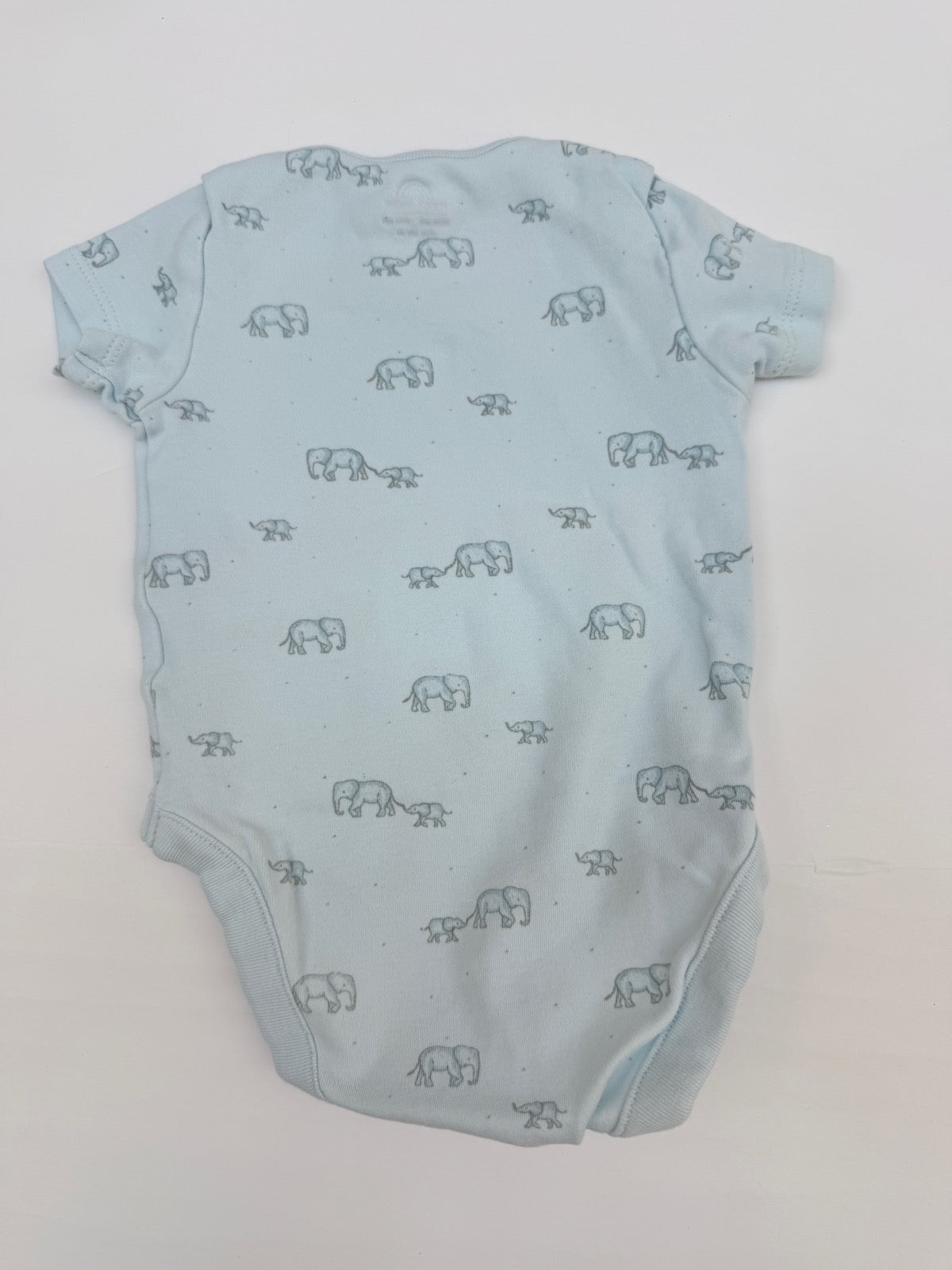 Next Elephant Print Blue Bodysuit Up to 3M