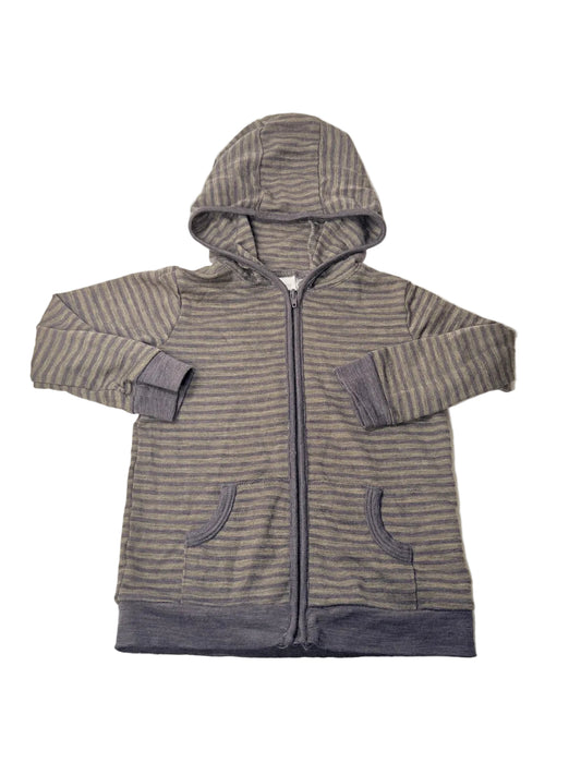 Sweat à capuche rayé en laine mérinos Teeny Weeny 2T