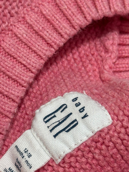 Baby Gap Pink Stripe Knit Romper 12-18m