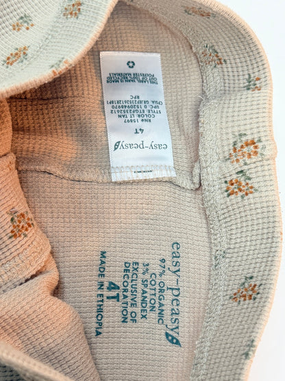 Easy Peasy Floral Waffle Knit Pants 4T