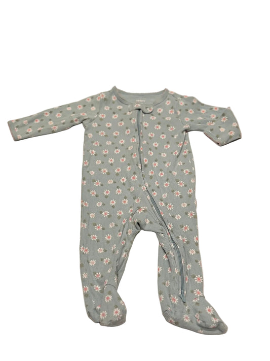 Carter's Floral Daisy Zip Footie Sleeper 6m
