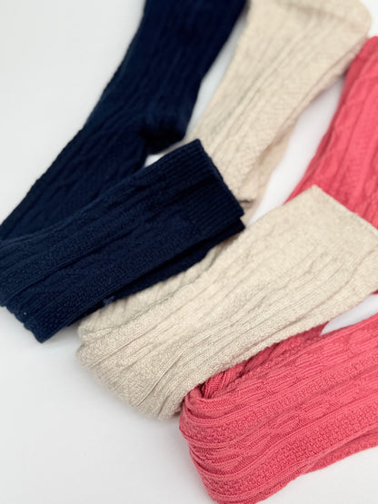 Mini Boden Cable Knit Tights 3-Pack 3-4T