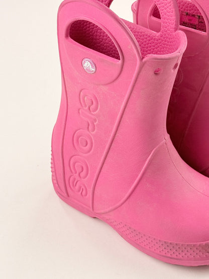 Crocs Handle It Pink Rain Boots Size C11 US11