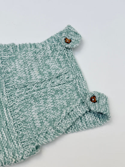 Handmade Knit Baby Romper 3-6m