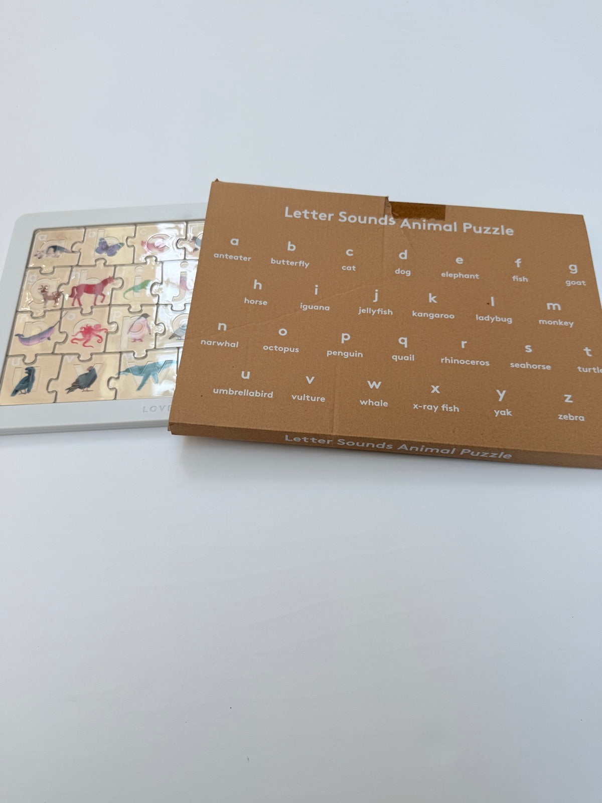Lovevery Letter Sounds Animal Puzzle