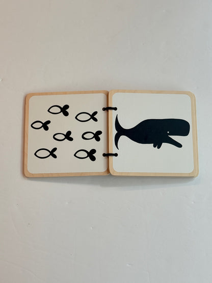 Wee Gallery Animals Wooden Baby Book