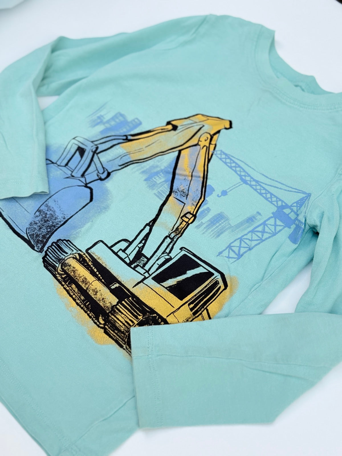OshKosh Originals Excavator Long Sleeve Tee 5T