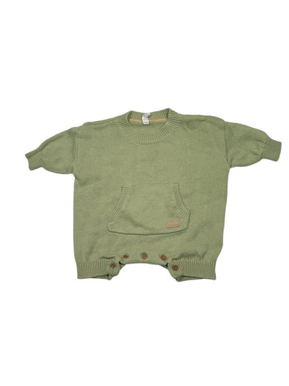 Souris Mini Green Knit Sweater Romper 0-3M