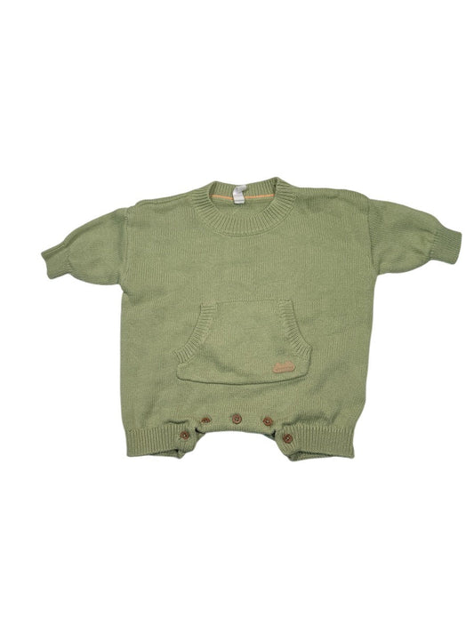 Souris Mini Green Knit Sweater Romper 0-3M