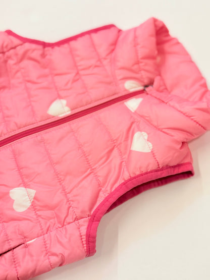 Amazon Essentials Pink Heart Puffer Vest 4-5Y