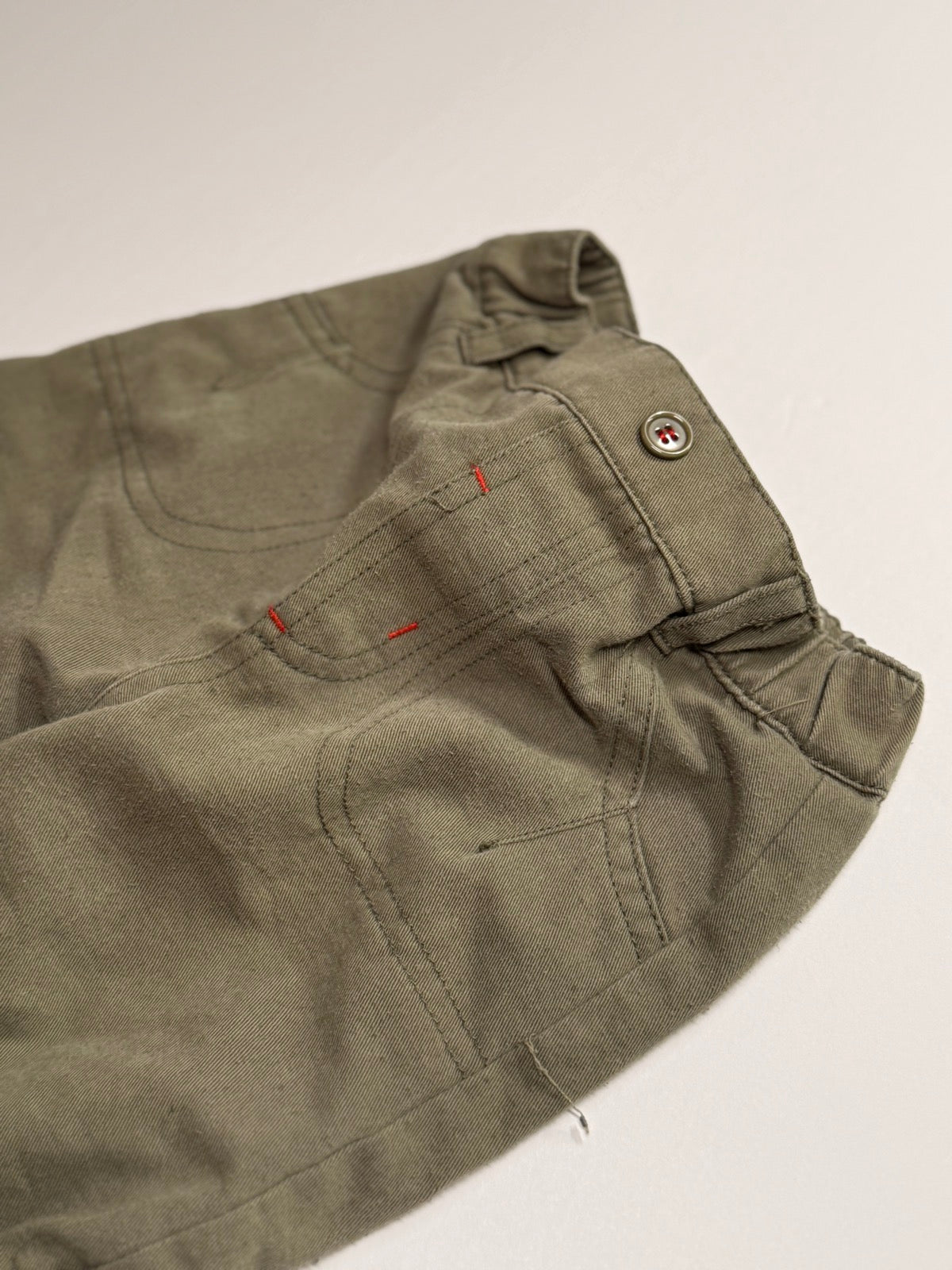 Cheeky Chimp Olive Lined Cargo Pants Baby