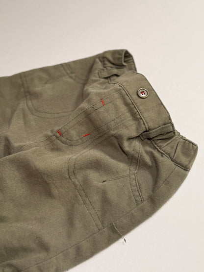 Cheeky Chimp Olive Lined Cargo Pants Baby