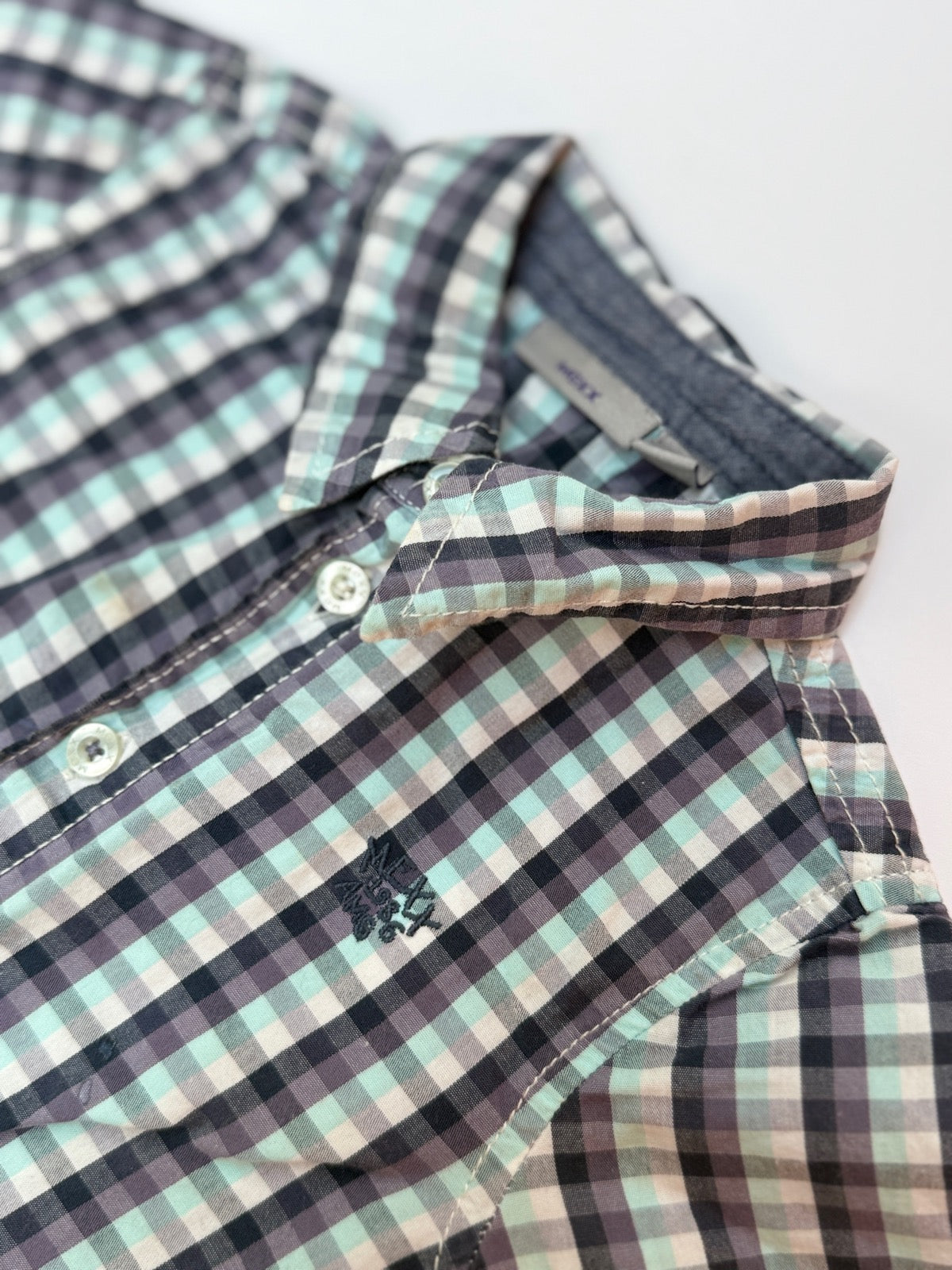 Mexx Plaid Short Sleeve Button Shirt 12-18m
