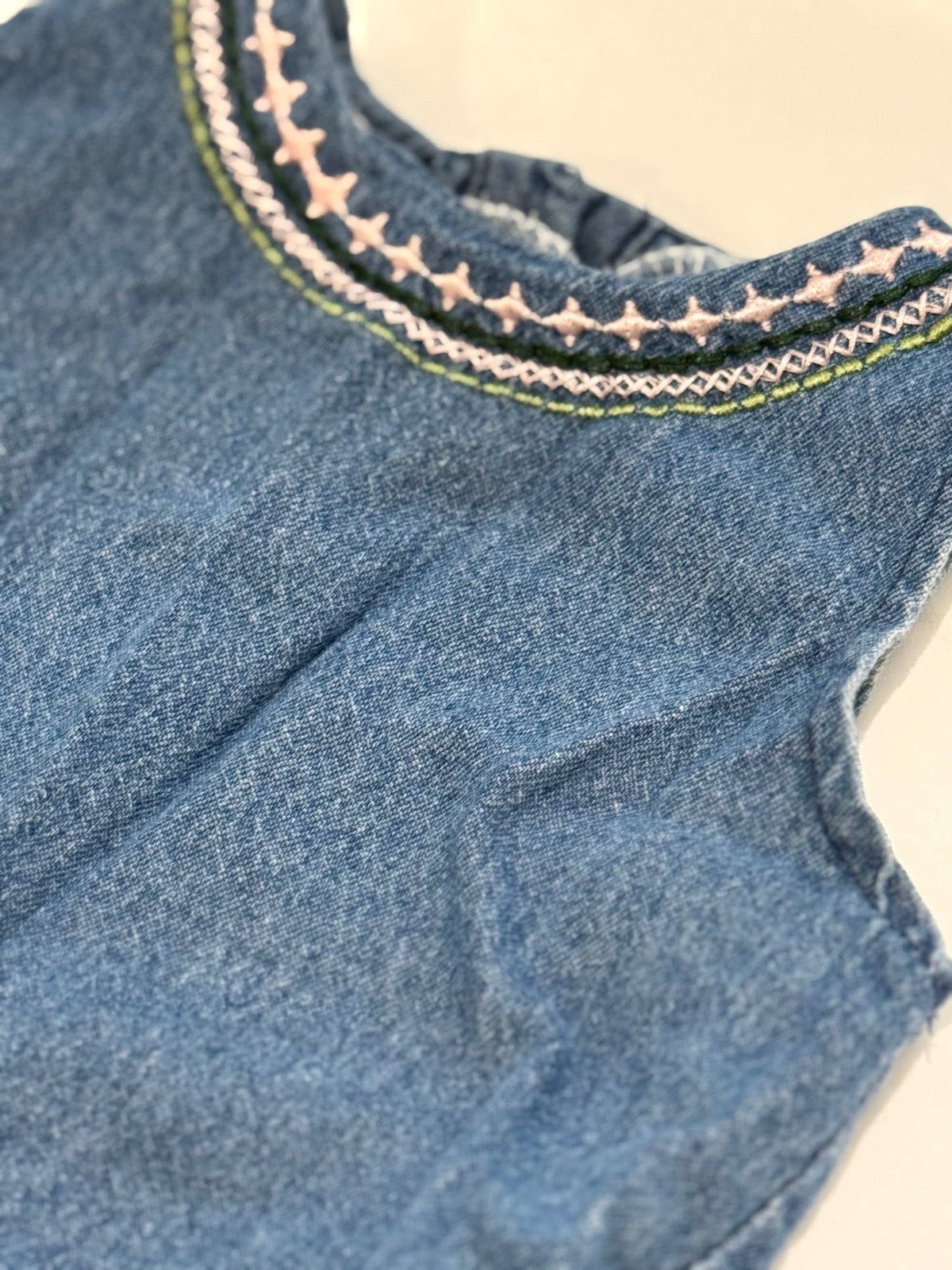Denim Top & Bloomer Set 12-18M