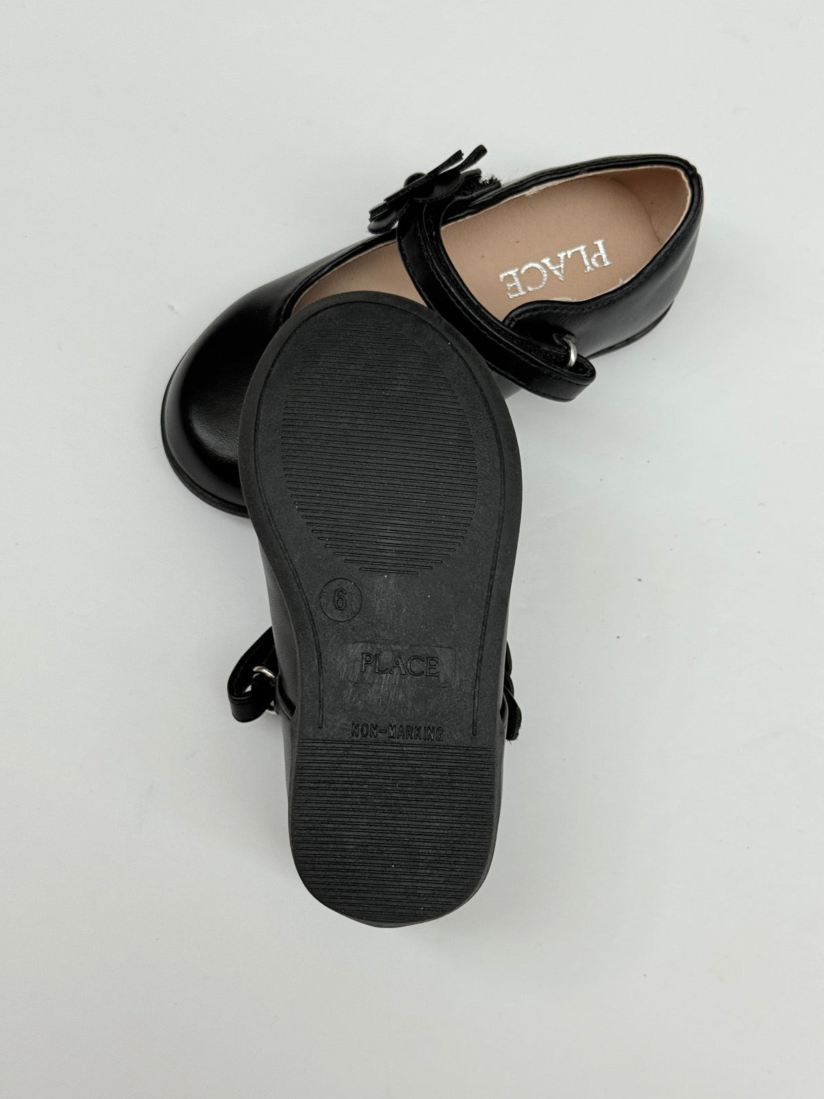 Children's Place Black Flower Mary Jane Size 6