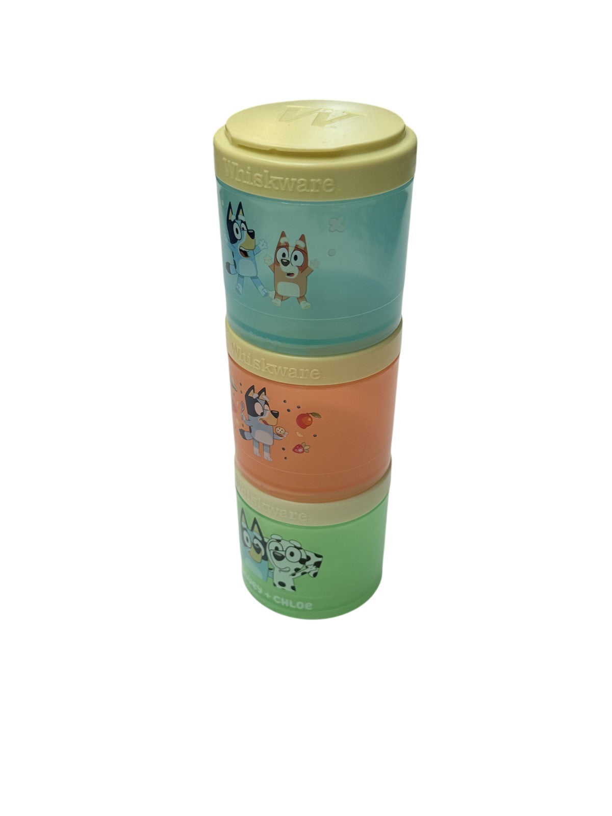 Whiskware Bluey Stackable Snack Containers Set