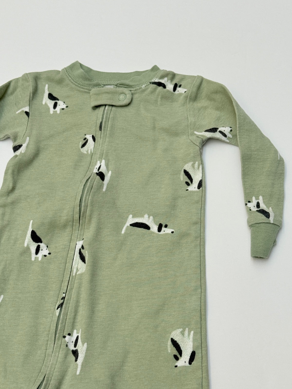 Carter's Dog Print Footed Sleeper 12M