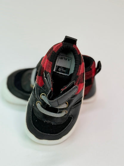 Carter's Buffalo Plaid Sneakers 6-9m