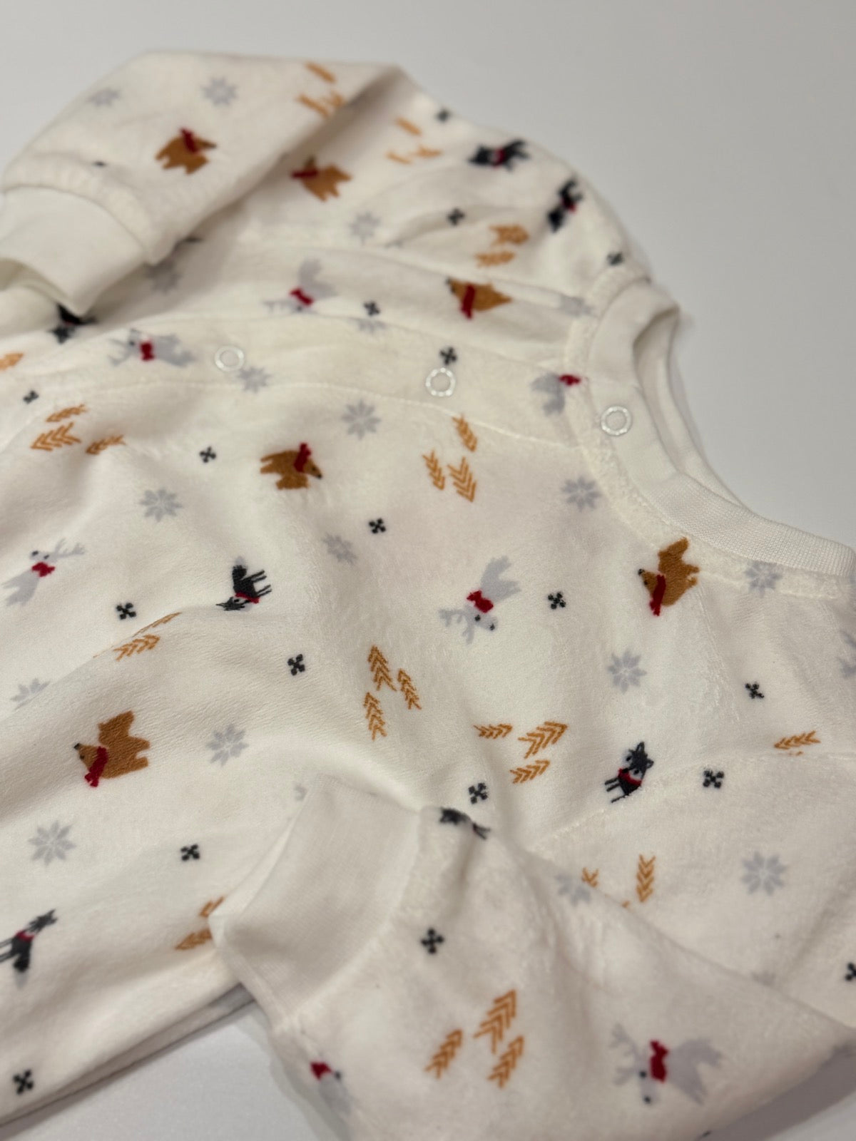 Canadiana Holiday Footed Sleeper 3-6M