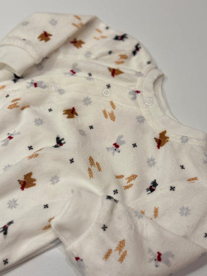 Canadiana Holiday Footed Sleeper 3-6M