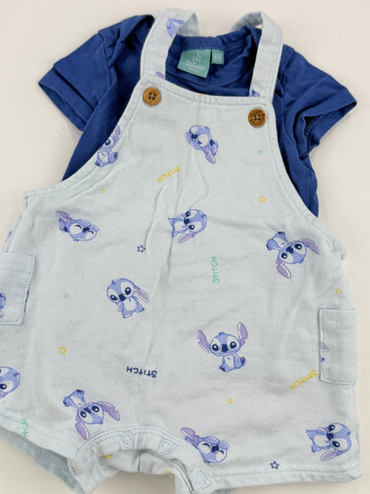 Disney Baby Stitch Overall Set 6-9M