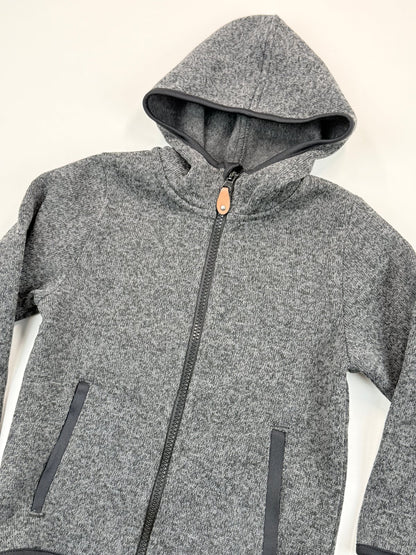 H&M Gray Knit Fleece Zip-Up Hoodie Size 2-4Y