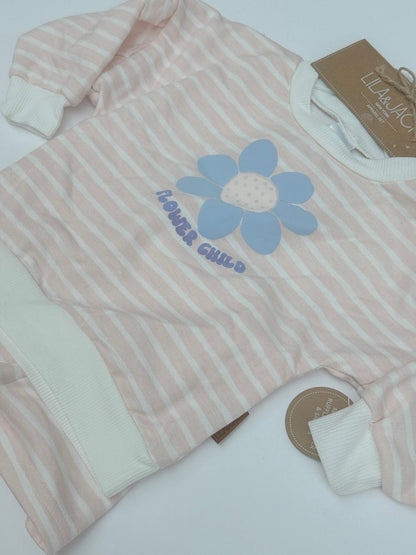 Lila & Jack Flower Child Striped Set 12-18M