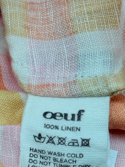 Oeuf Gingham Linen Shirt 18-24M