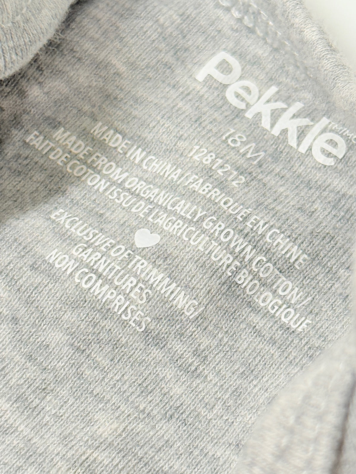 Pekkle Gray Musical Instruments Bodysuit 18M