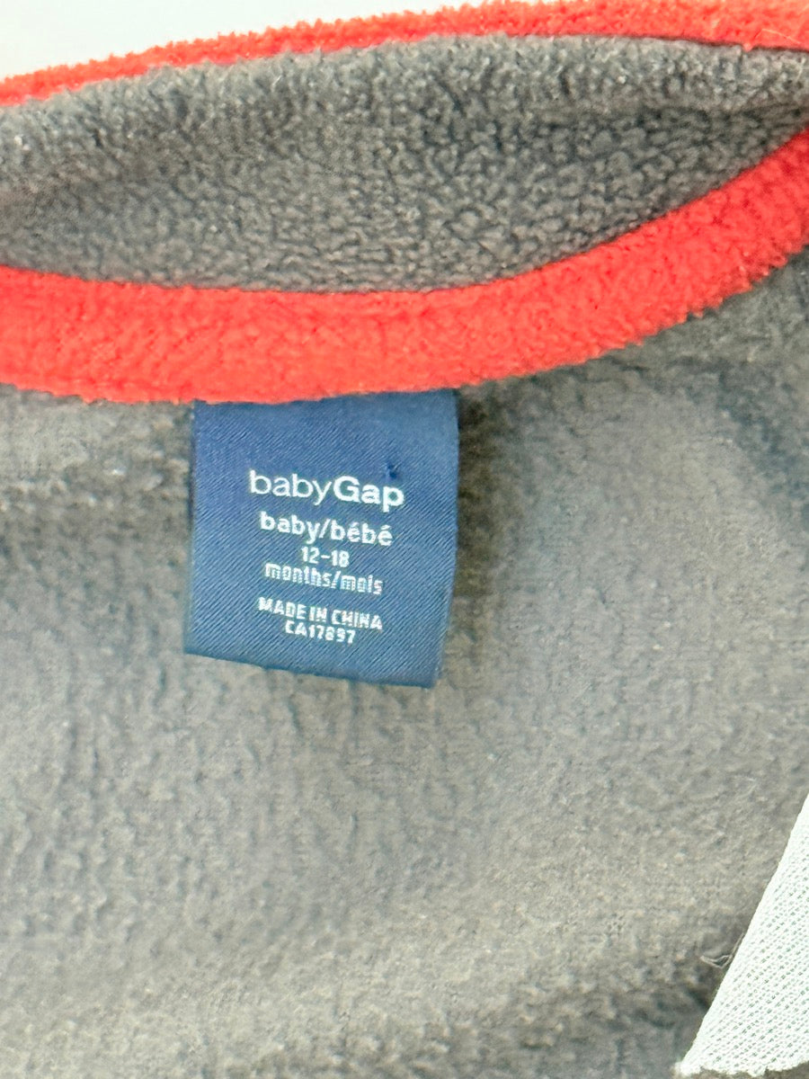 Baby Gap Fleece Zip Romper 12-18M