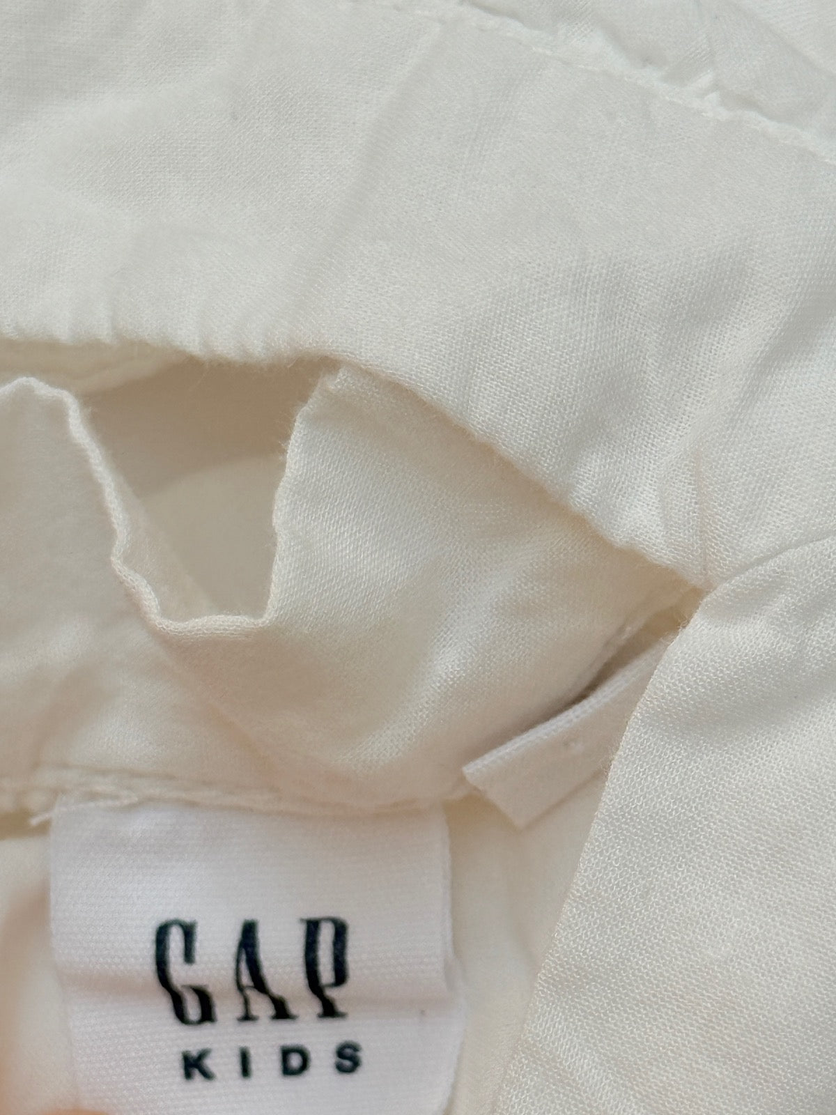 GapKids White Eyelet Dress Size 6/7