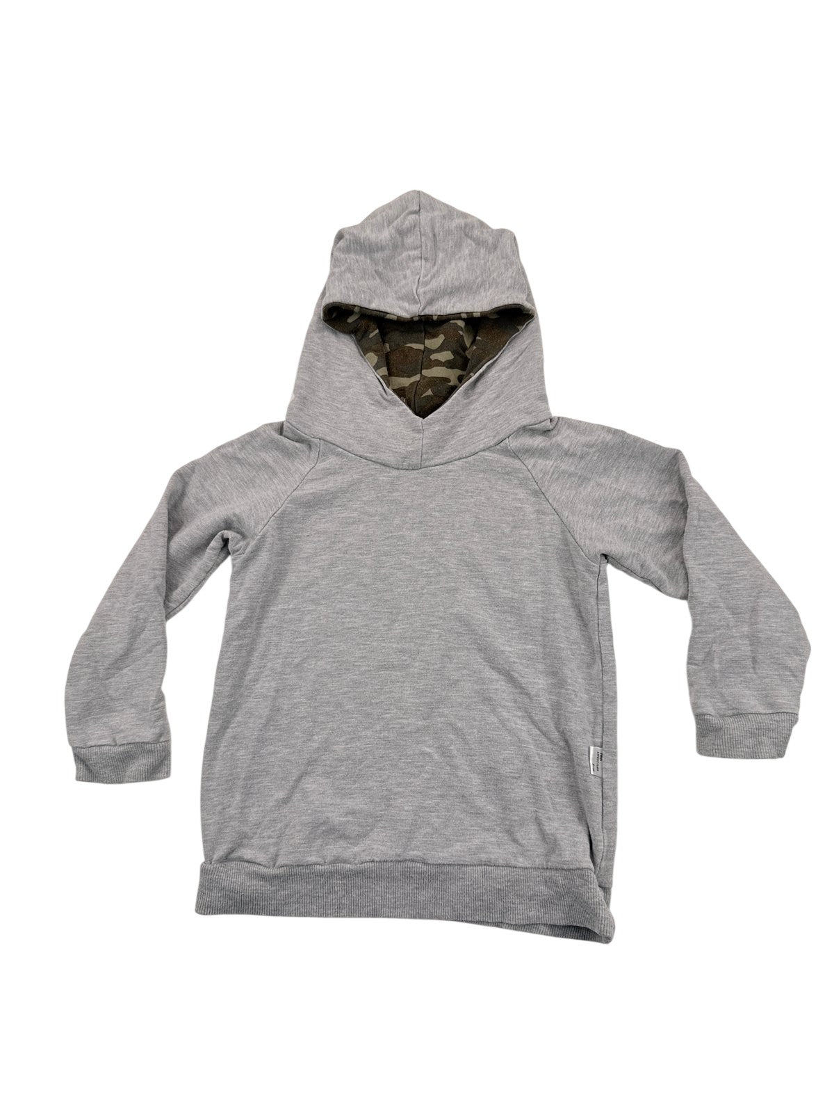 Portage and Main Gray Camo Hood Hoodie