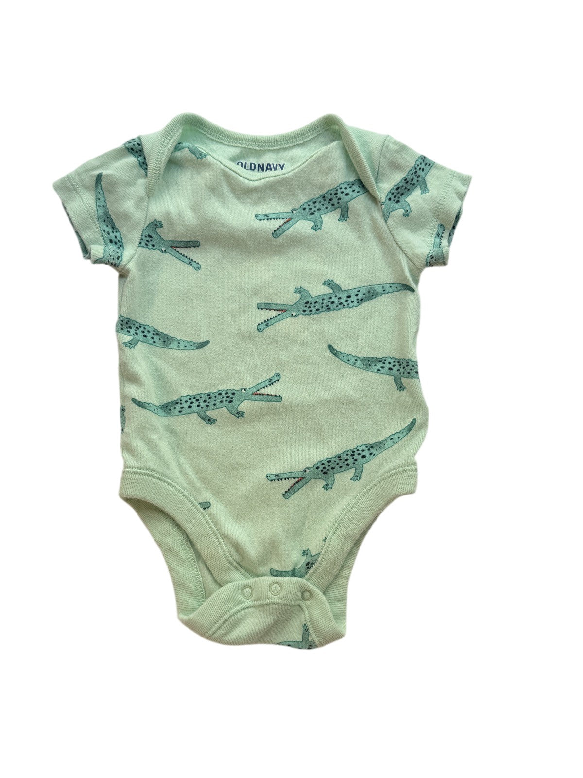 Old Navy Alligator Print Bodysuit 3-6M