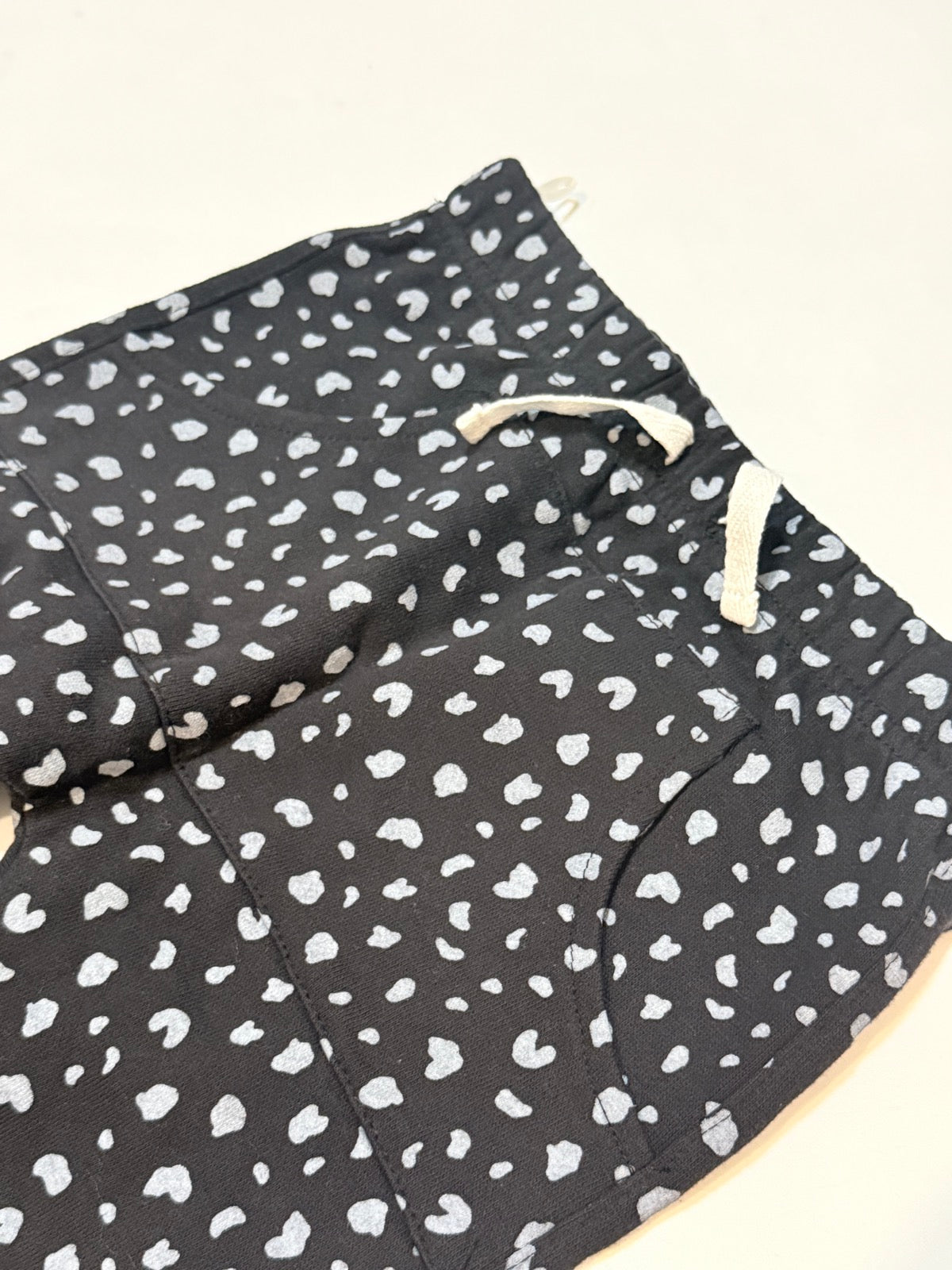 Indigo Black Spotted Jogger Pants 12-18m