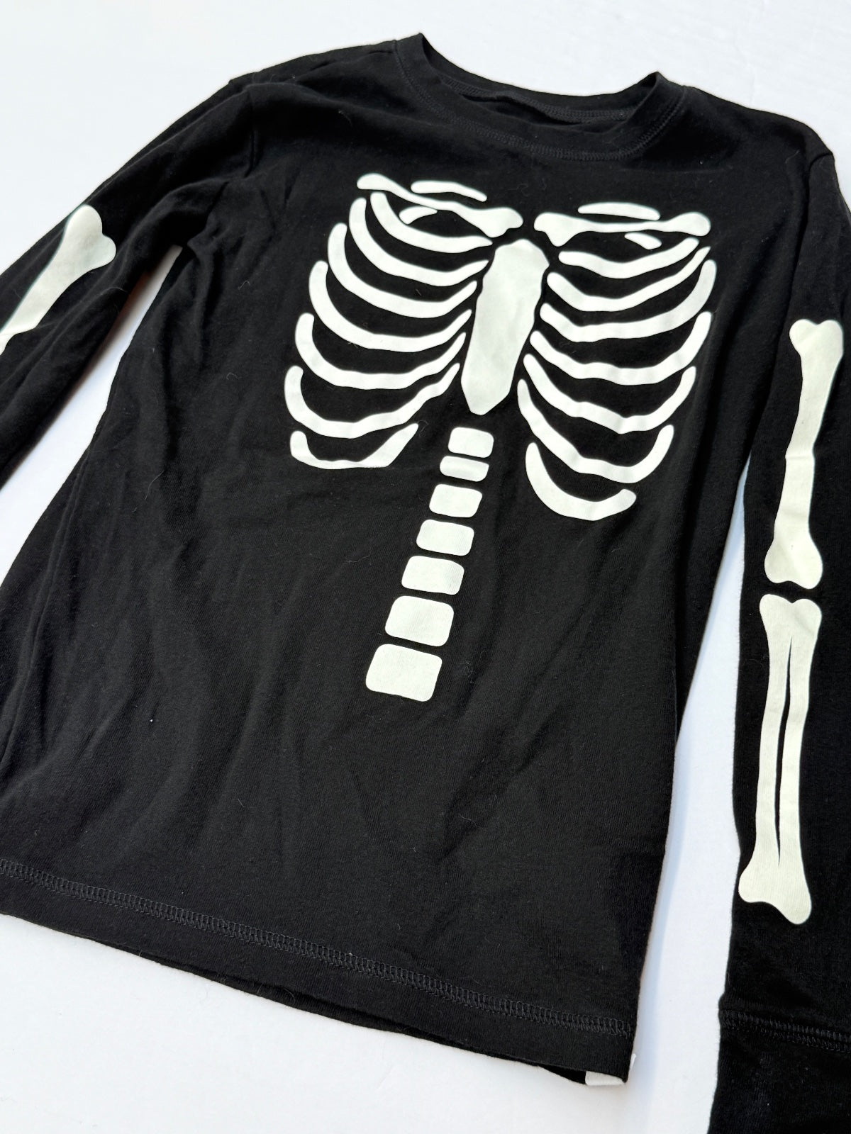 Gap Kids Skeleton Glow in the Dark Pajamas Size 14