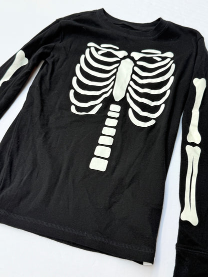 Gap Kids Skeleton Glow in the Dark Pajamas Size 14