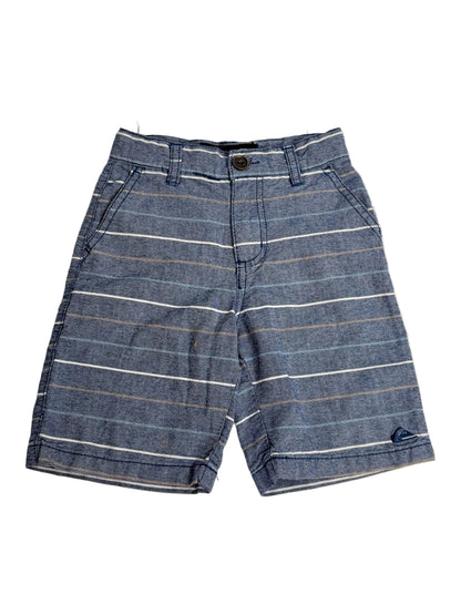 Quiksilver Blue Striped Shorts Size 4