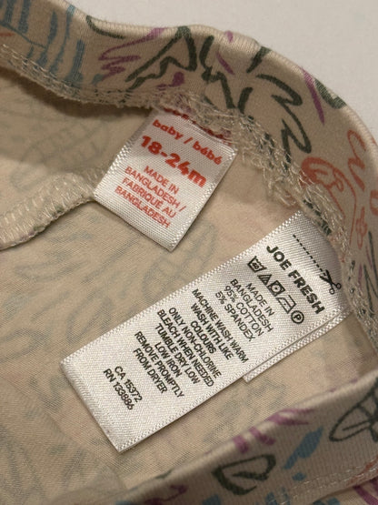 Joe Fresh Flamingo Tropical Leggings 18-24m
