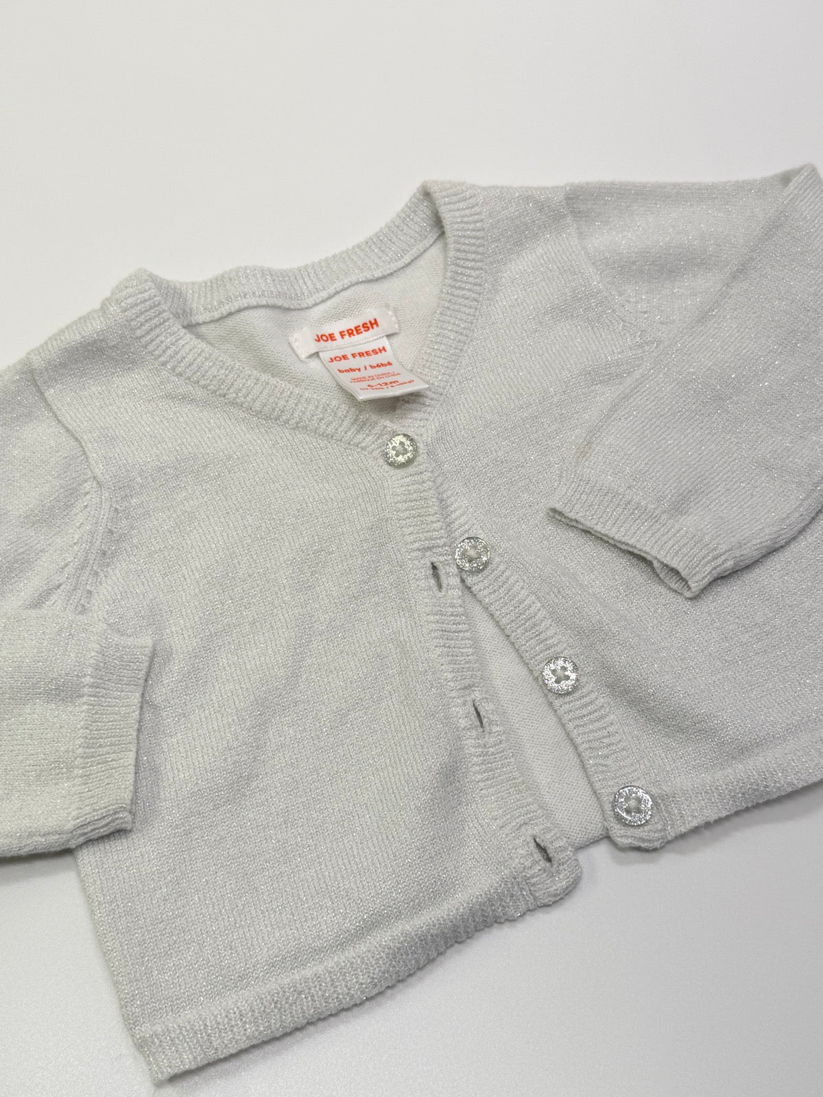 Gilet chatoyant argenté Joe Fresh 6-12 mois