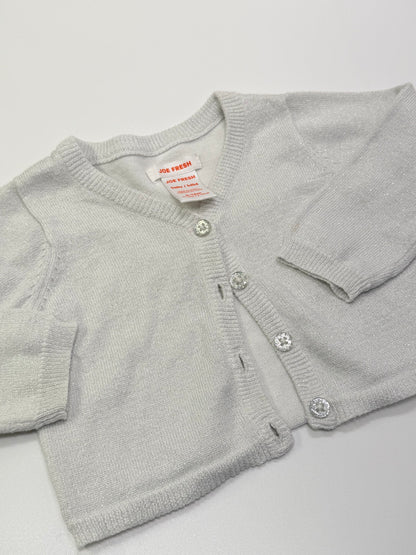Gilet chatoyant argenté Joe Fresh 6-12 mois